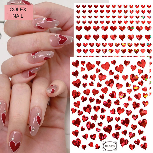 Налепници за украсување нокти со 2d Star Heart